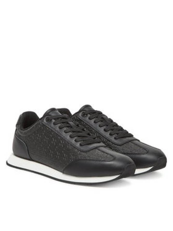 Calvin Klein Sneakersy Low Prof Runn Laceup Mono HM0HM01896 Czarny