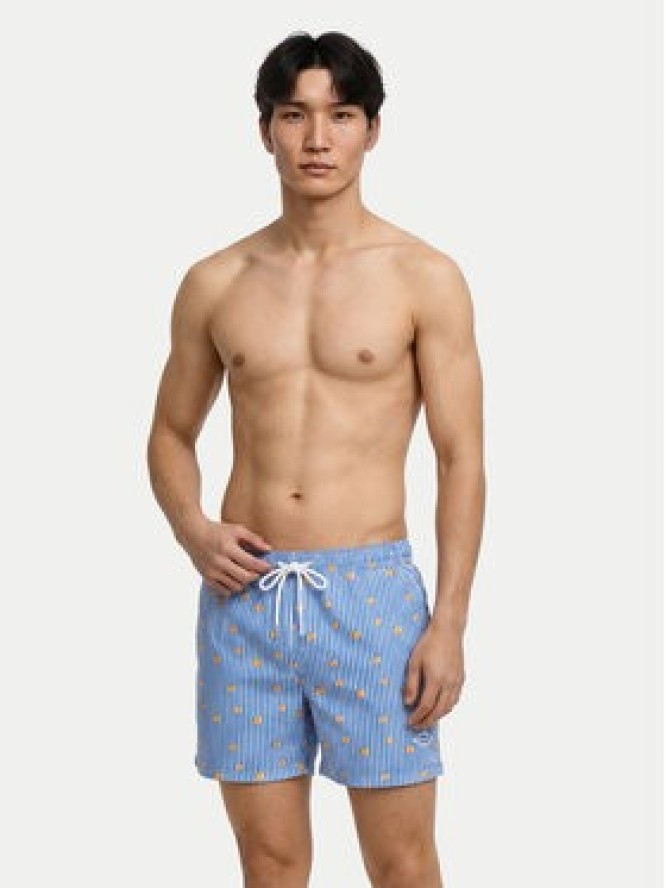Jack & Jones Szorty kąpielowe Maui Breeze 12291425 Niebieski Regular Fit