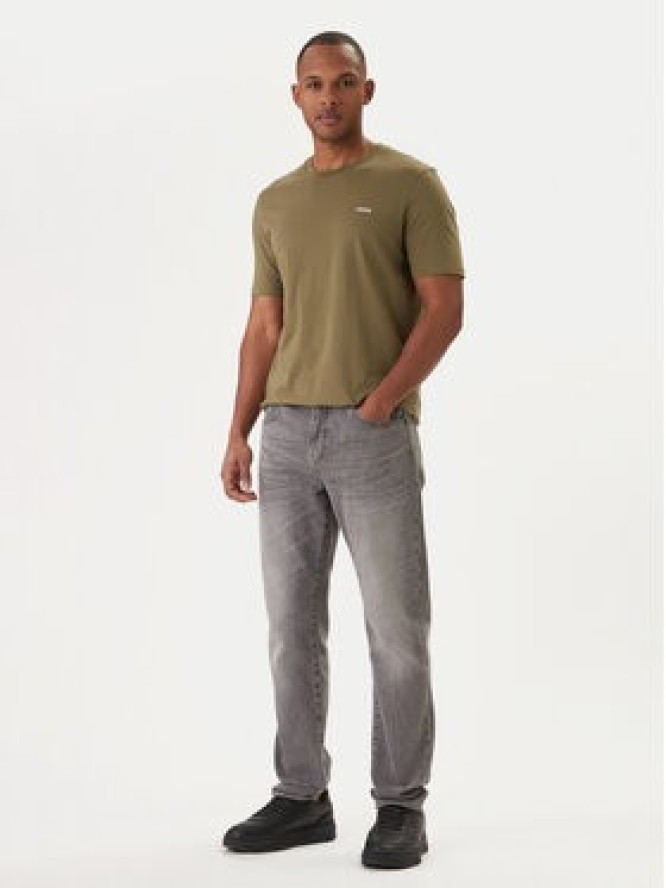 HUGO T-Shirt Dero222 50466158 Khaki Regular Fit