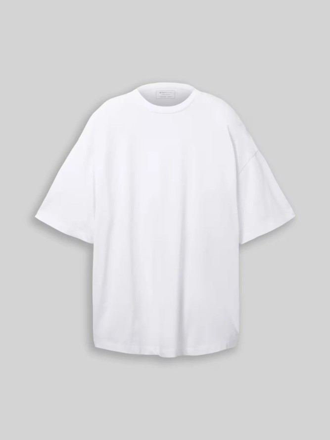 Męska Koszulka Tom Tailor Oversized Boxy T-shirt White 1035912 20000
