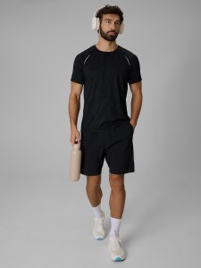 4F Spodenki do biegania szybkoschnące męskie - czarne S