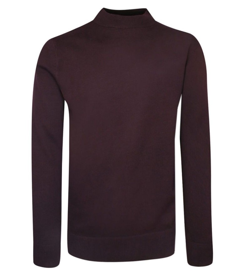 Zestaw 3 Półgolfów - Brave Soul - Granat, Bordo, Popiel