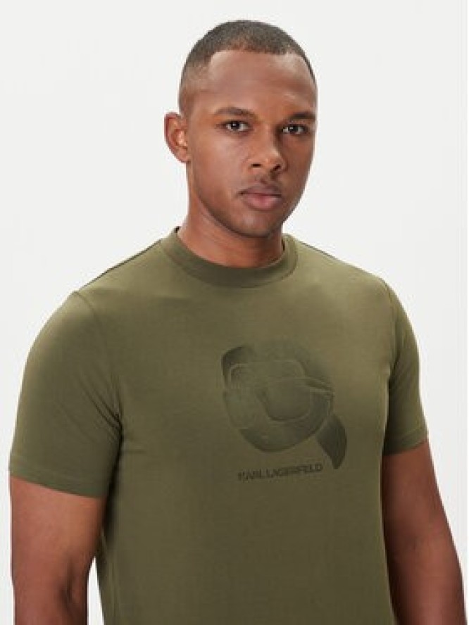 KARL LAGERFELD T-Shirt 755032 554221 Zielony Regular Fit