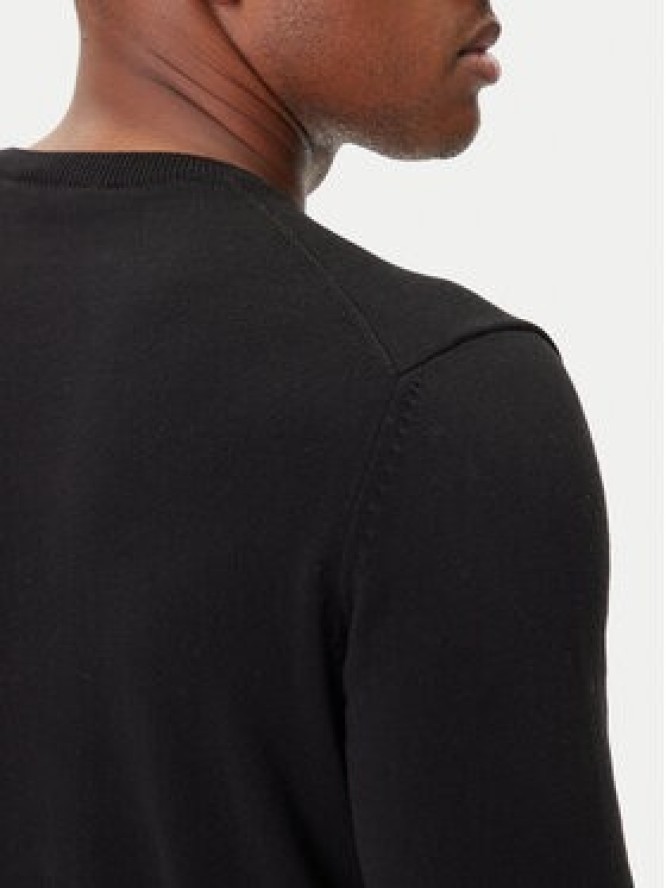 Aeronautica Militare Sweter 252MA1611UL00506 Czarny Regular Fit