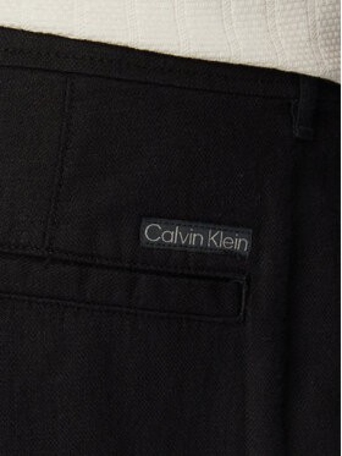 Calvin Klein Jeans Spodnie cargo LV04RF611G Czarny Relaxed Fit