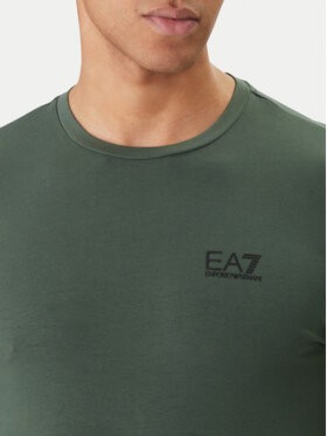 EA7 Emporio Armani Longsleeve 8NPT28 PJVQZ U7260 Zielony Slim Fit