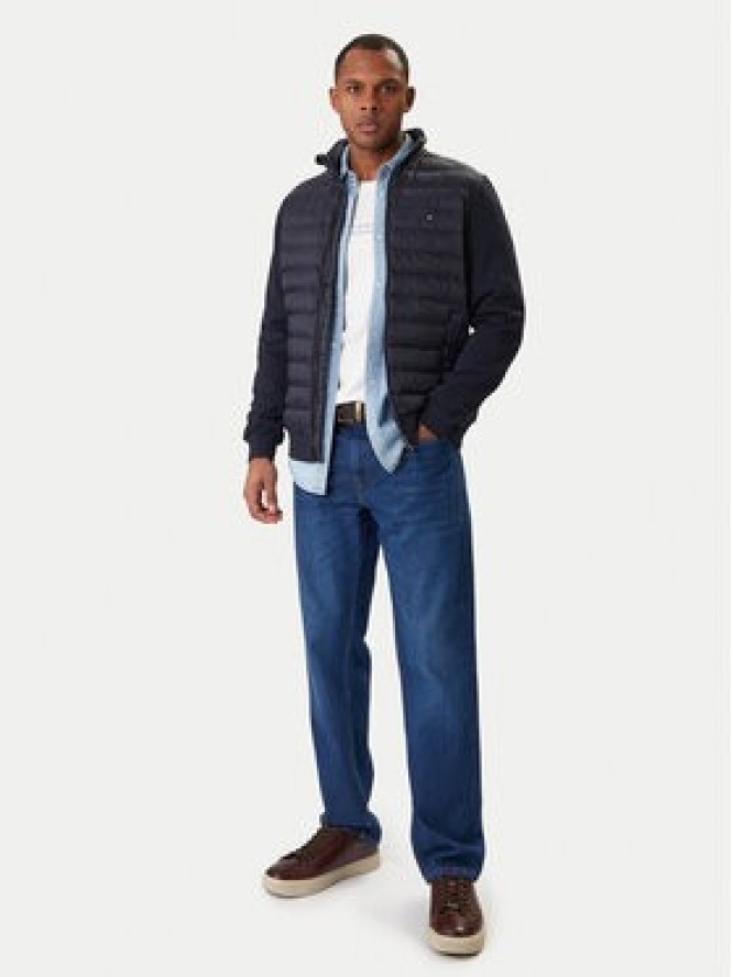 Tommy Hilfiger Kurtka przejściowa Mix Media Ess MW0MW41329 Granatowy Regular Fit