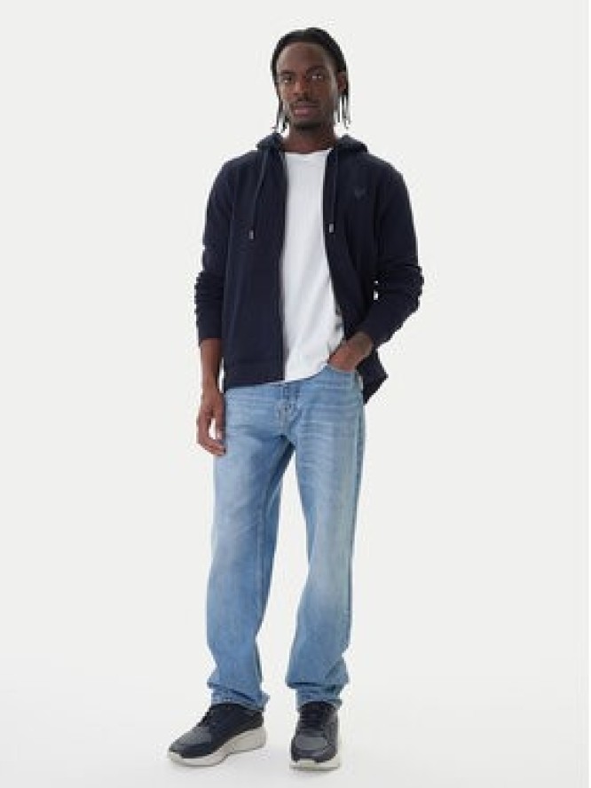 Guess Bluza M6RQ48 KCN01 Granatowy Regular Fit