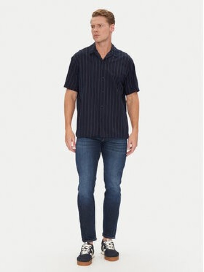 Jack & Jones Koszula Luke 12271099 Granatowy Relaxed Fit