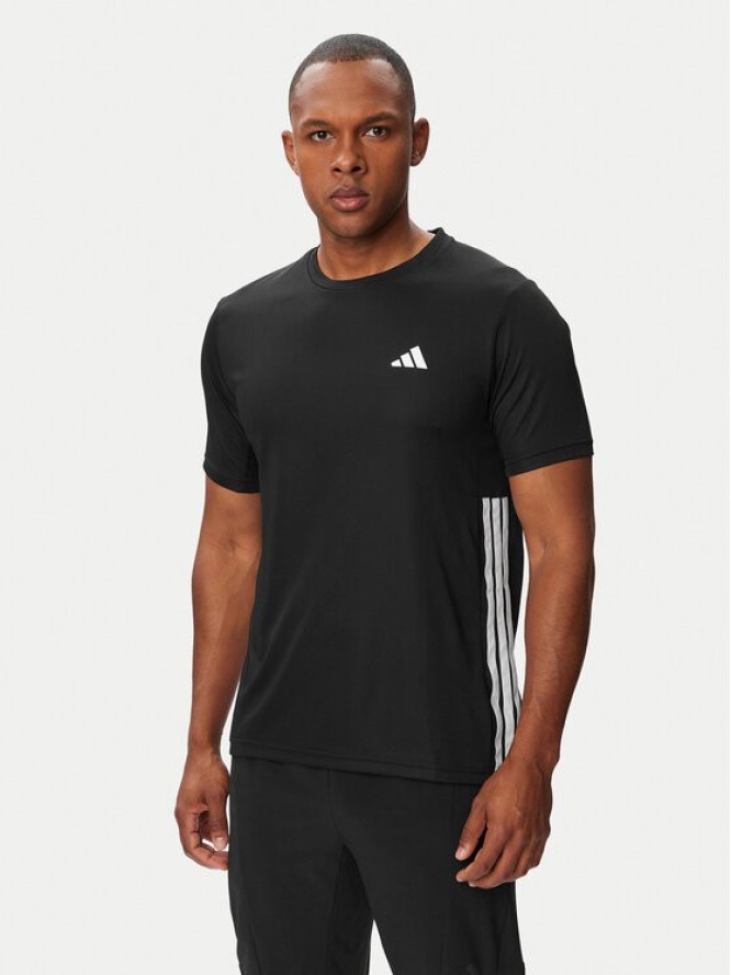 adidas T-Shirt Workout Essentials Base 3-Stripes KA3452 Czarny Regular Fit