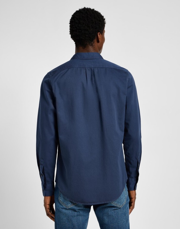 LEE MĘSKA KOSZULA PATCH SHIRT MOOD INDIGO 112355737 LL37014445