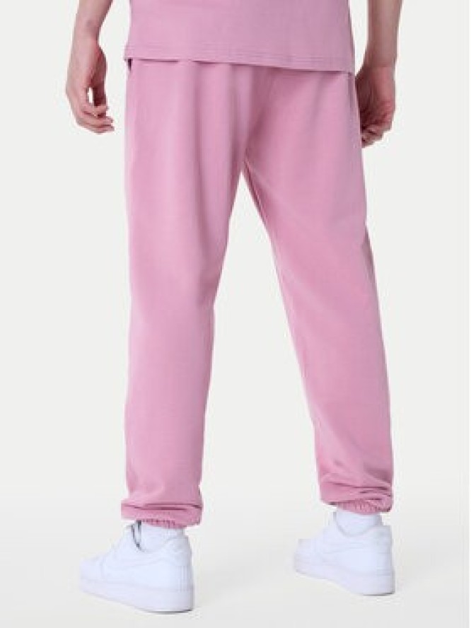 New Era Spodnie dresowe New York Yankees MLB League Essential Dark 60596188 Różowy Regular Fit