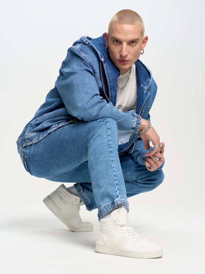 Jeansy męskie loose niebieskie Willu 319