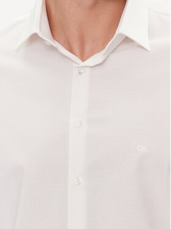 Calvin Klein Koszula K10K112587 Biały Slim Fit