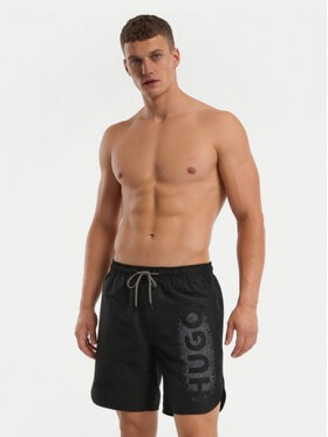 HUGO Szorty kąpielowe Spray 50561096 Czarny Regular Fit