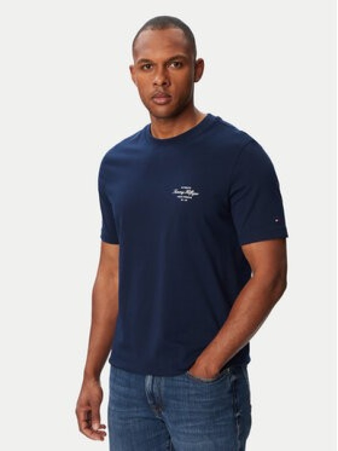 Tommy Hilfiger T-Shirt Nautical MW0MW44258 Granatowy Regular Fit