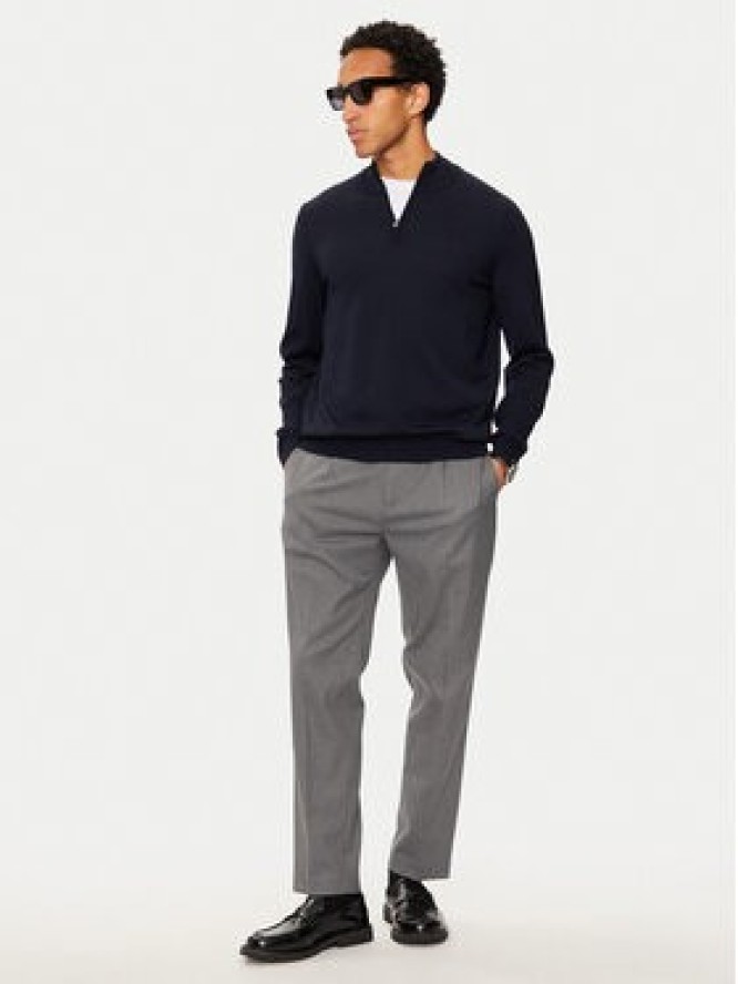 Boss Sweter Ebenji 50528300 Granatowy Regular Fit