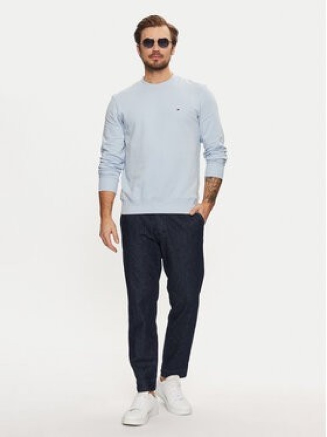 Tommy Hilfiger Bluza Essential MW0MW37237 Błękitny Regular Fit