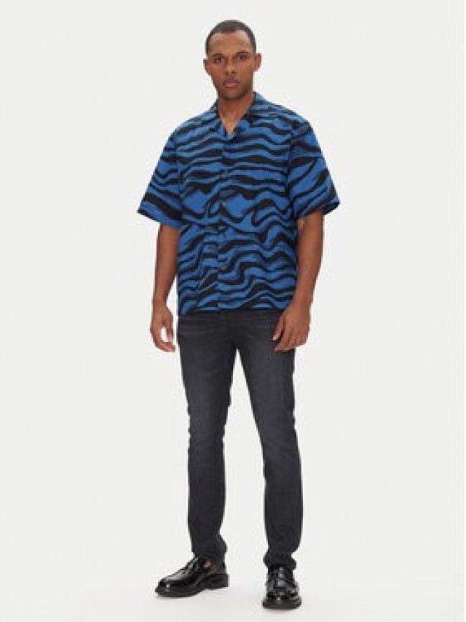 HUGO Koszula Eligino 50539143 Niebieski Relaxed Fit