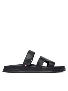 Tommy Hilfiger Klapki Adjustable Premium Lth Sandal FM0FM05773 Czarny