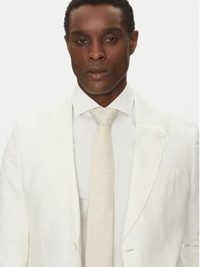 BOSS Krawat H-Tie 7,5 Cm-222 50538976 Biały