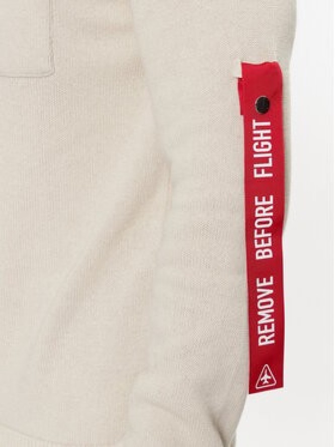 Aeronautica Militare Sweter 232MA1460L518 Écru Regular Fit