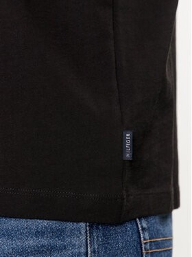 Tommy Hilfiger T-Shirt Track Graphic MW0MW34429 Czarny Regular Fit