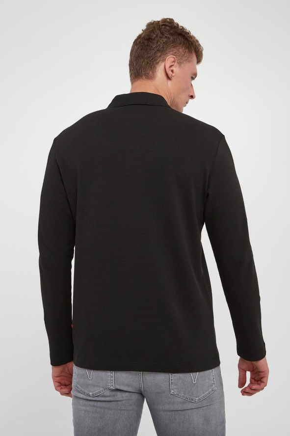 Longsleeve męski z kołnierzem polo Amare JOOP! JEANS