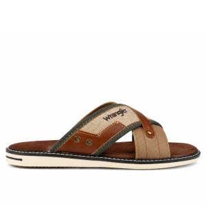 Klapki laczki męskie Wrangler CALVIN SLIDER MEN LOW