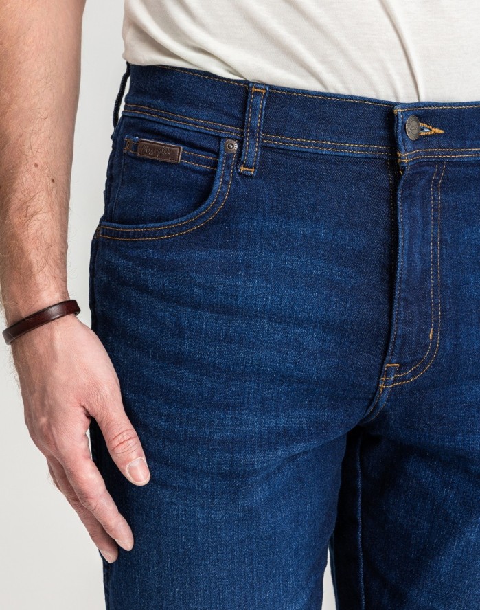 MESKIE SPODNIE WRANGLER TEXAS SLIM NIGHT SHADE 112350865