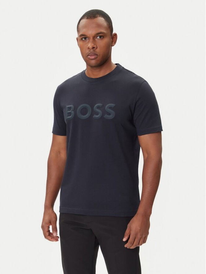 BOSS T-Shirt Iconic Zone 50548411 Granatowy Regular Fit