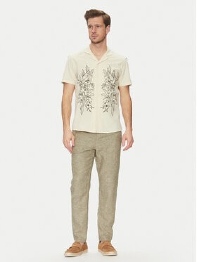 Blend Koszula 20717697 Beżowy Regular Fit