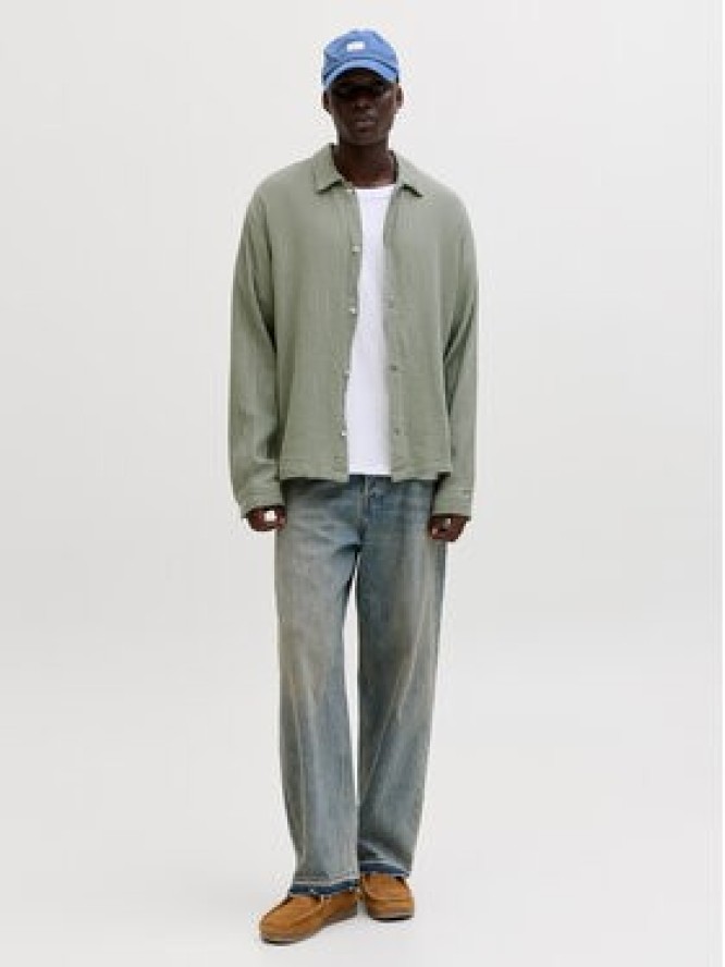 Jack & Jones Koszula Nantucket 12291804 Zielony Relaxed Fit