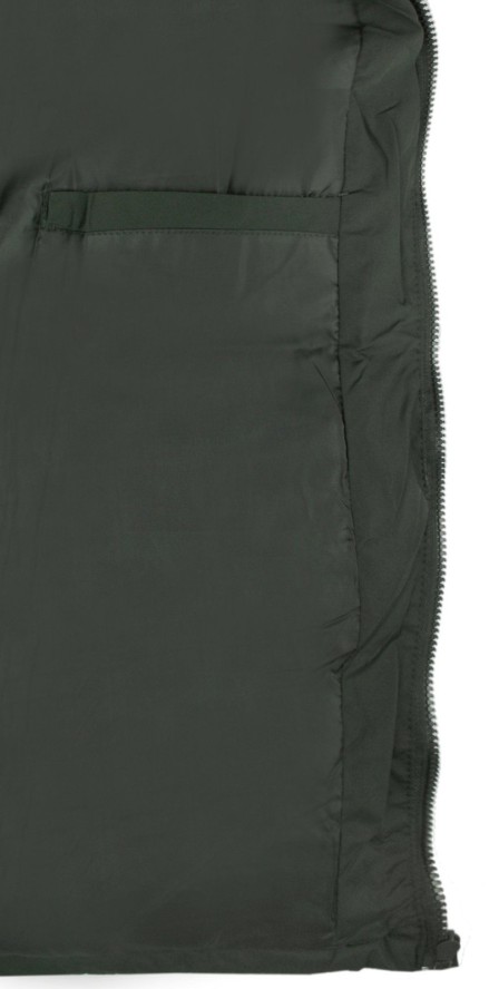 Delikatnie Ocieplona Kurtka Jesienno-Zimowa - Brave Soul - Ciemna Zieleń