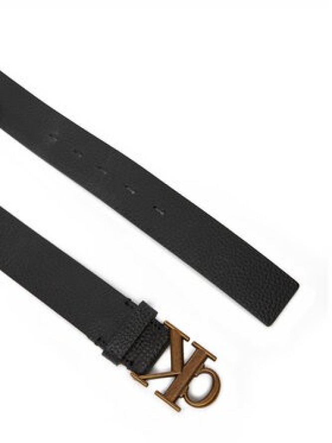 Calvin Klein Pasek Męski Monogram Buckle Fixed Belt 35Mm LV04G7025G Czarny