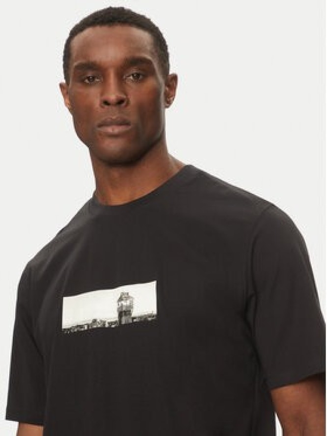 Jack & Jones T-Shirt Pacer Photo 12273775 Czarny Relaxed Fit