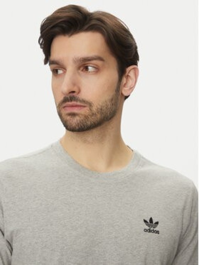 adidas T-Shirt Trefoil Essentials JC9988 Szary Regular Fit