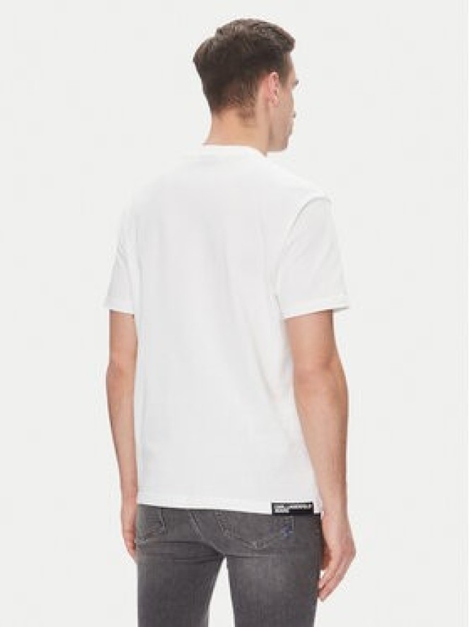 Karl Lagerfeld Jeans T-Shirt A2M17036 Biały Regular Fit