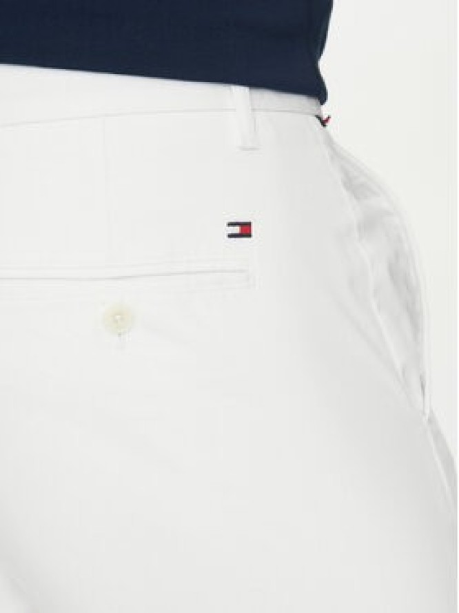 Tommy Hilfiger Chinosy Bleecker MW0MW26619 Biały Slim Fit