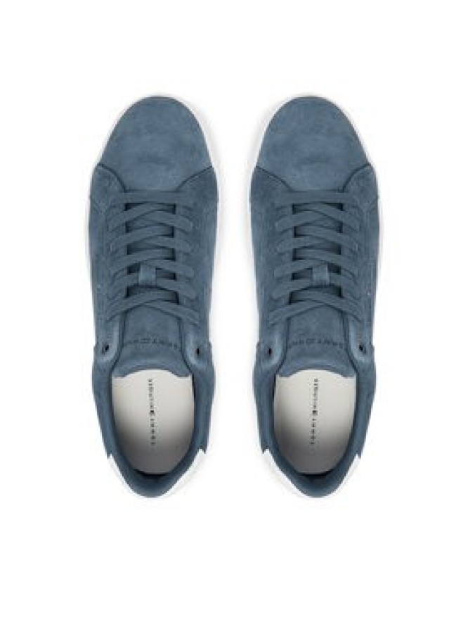 Tommy Hilfiger Sneakersy Th Court Suede FM0FM05824 Niebieski