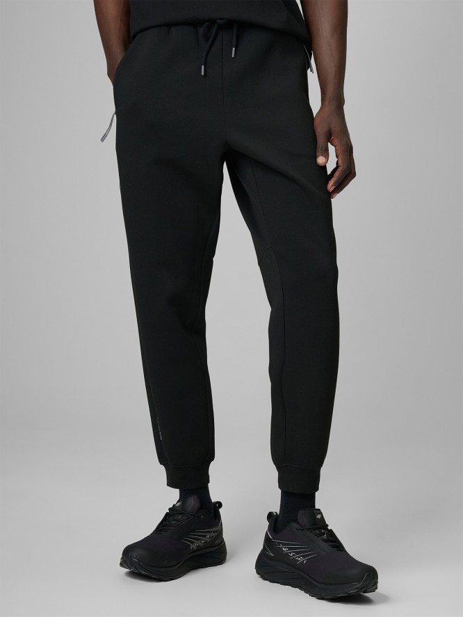 4F Spodnie dresowe joggery męskie - szare XL