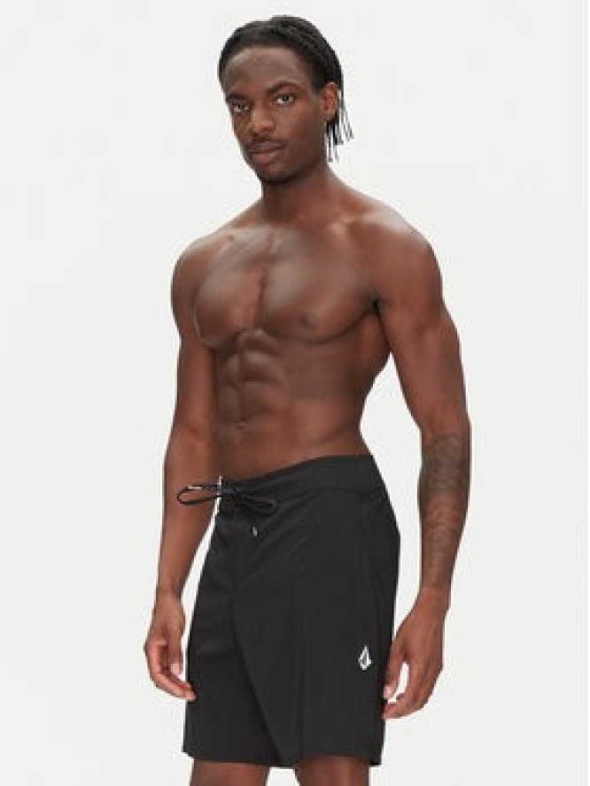 Volcom Szorty kąpielowe Lido Solid A0812416 Czarny Regular Fit