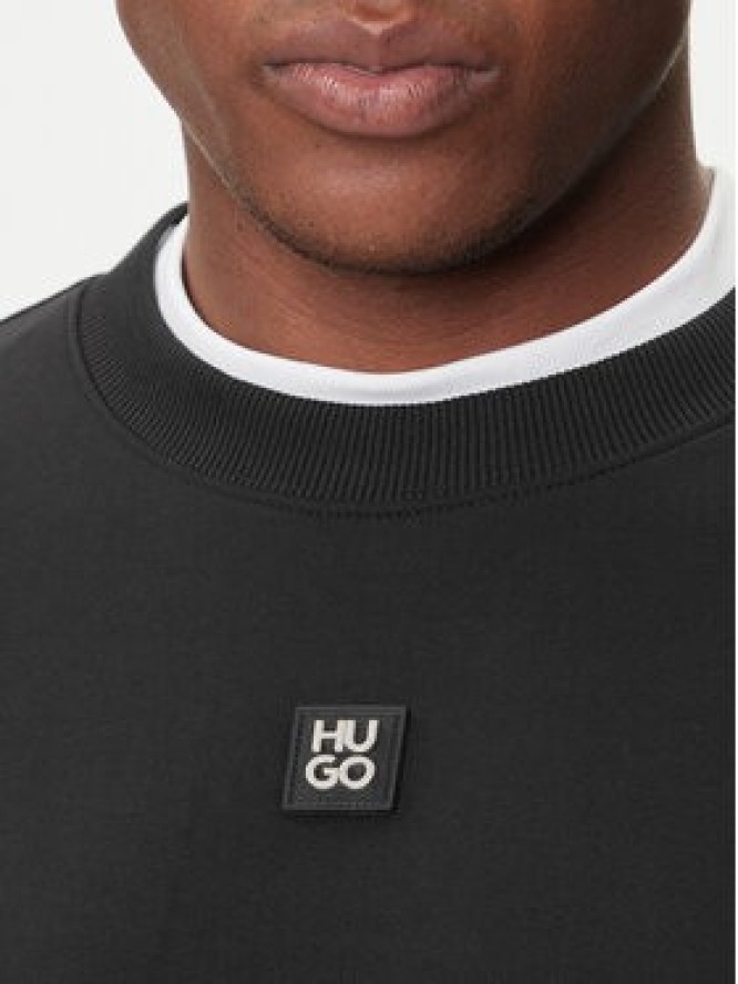 HUGO Bluza Dettil 50533689 Czarny Relaxed Fit