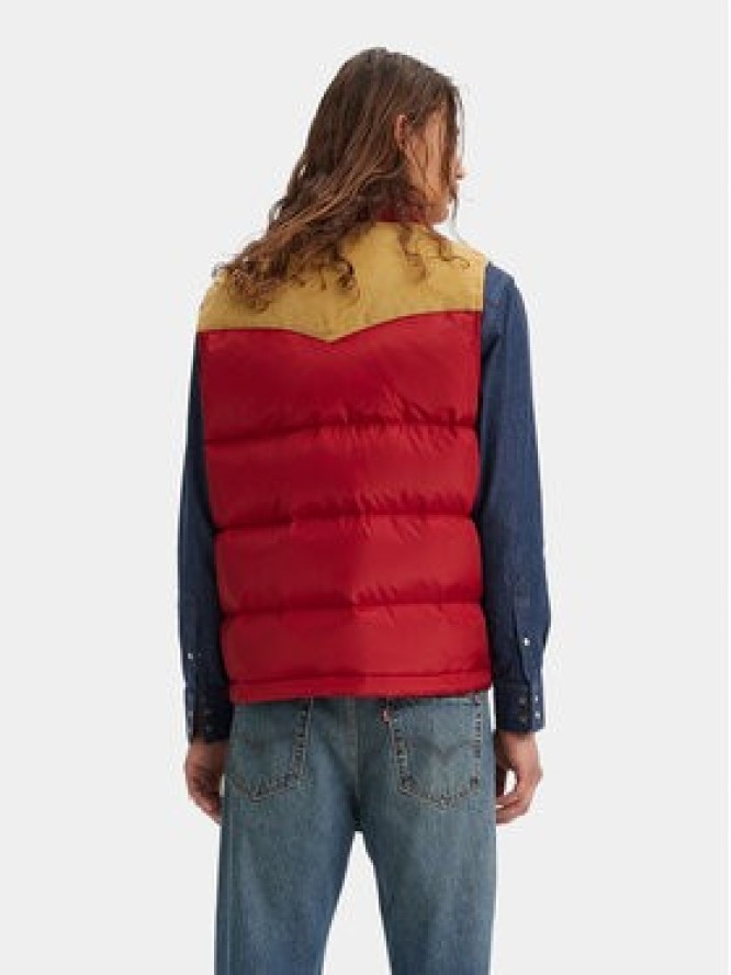 Levi's® Bezrękawnik Western Super Puffer A5634-0003 Czerwony Regular Fit