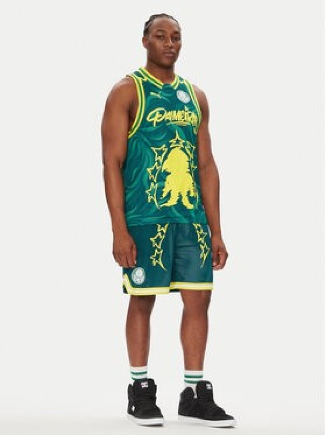 Puma Szorty sportowe 631703 Zielony Regular Fit