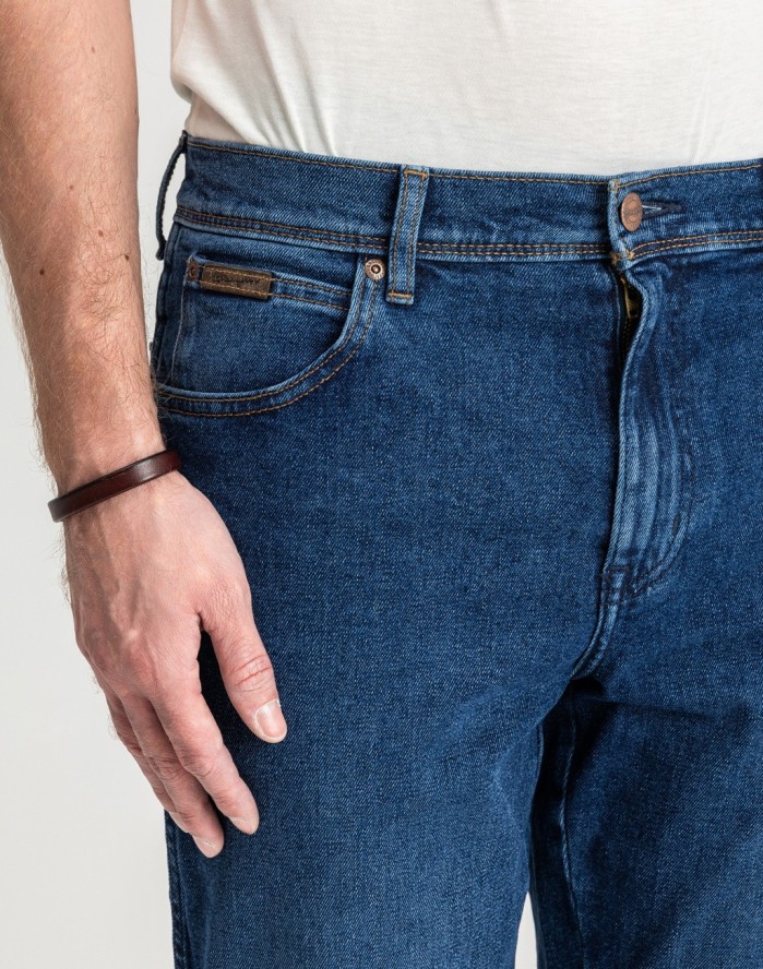 WRANGLER MĘSKIE SPODNIE JEANSOWE JEANSY DŻINSY TEXAS THE ROCK W1218450X 112335241