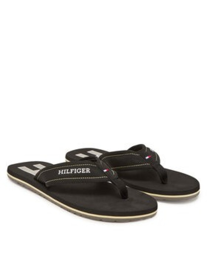 Tommy Hilfiger Japonki Hilfiger H Padded Beach Sandal FM0FM05536 Czarny