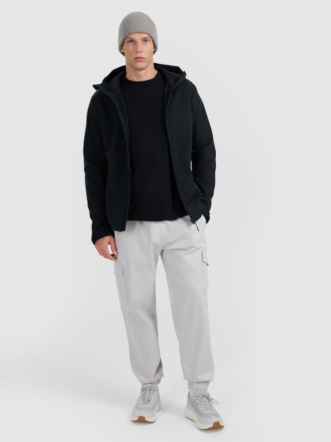 4F Kurtka softshell wiatroodporna membrana 5000 męska - czarna M