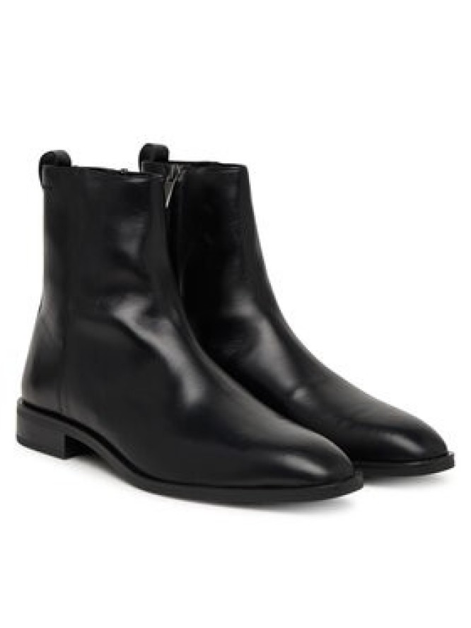 Calvin Klein Kozaki Slim Clean Zip Boot Lth HM0HM02007 Czarny