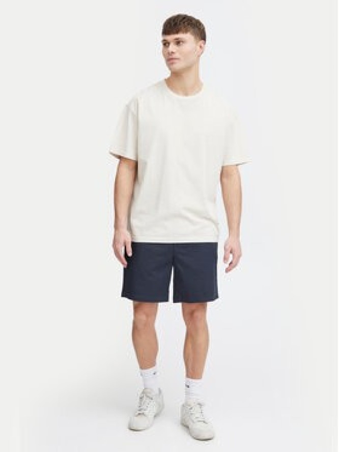 Solid Szorty materiałowe 21108168 Granatowy Regular Fit